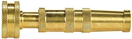 Heavy-Duty Brass Hose Nozzle, Adjustable Twist Hose Nozzle, Jet Sweeper Nozzle, Garden Sprayer