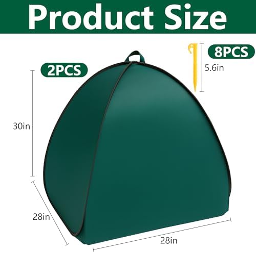 2Pcs Pop-up Shrub Cover Frost Protection Tent Plant Cover Freeze Protection