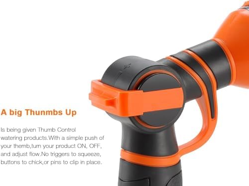 Giraffe Tools 3/4 Inch Garden Hose Nozzle with 9 Spray Patterns