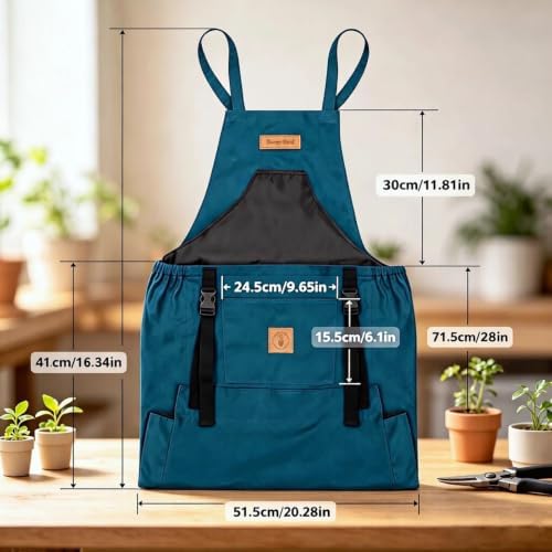 Gardening Apron with Multi Pockets for Women & Men