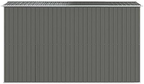 Large Outdoor Garden Shed for Tool Storage, Durable Galvanized Steel Construction with Sliding Gate, Weather-Resistant Organizer for Gardening Equipment