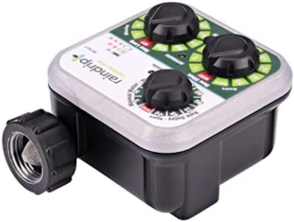 Raindrip R675CT Analog 3-Dial Water, Sprinkler Timer with Rain Delay for Drip Irrigation, Garden, Self-Watering