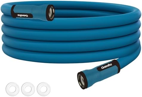 Garden Hose 12ft, Made of TPE(BetterThan PVC), Lightweight but Durable Water Hose with Ergonomic Swivel Fittings, Drinking Water Safe Material, Female to Female