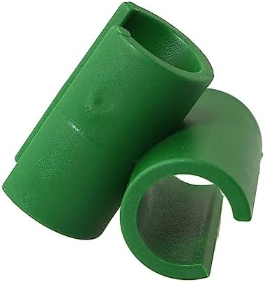 RLECS 50pcs Garden Cross Buckle Clip Cross Plastic Clips Plant Support Fixed Connector 11mm Gardening Pillars Fixed Clamp for Plant Stakes