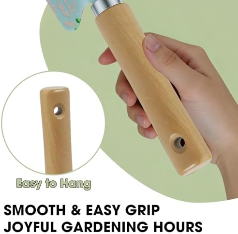 WANCHI Garden Sets Gift for Women,Mom,Grandma,Gardening Tools,Light Green