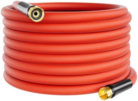 5/8" x 75FT Hot/Cold Rubber Garden Water Hose, -50℉ to 190℉