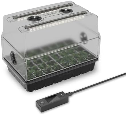 AC Infinity Heavy-Duty Humidity Dome with Full Spectrum LED Grow Light Bars