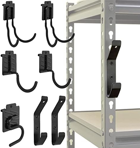 Wallmaster Boltless Shelving Hooks for 1.5 inch Keyhole Shelving Unit 7 Pcs