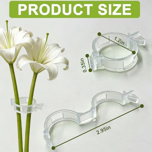 150Pcs Tomato Clips for Climbing Plants/String Trellis,2026 Adjustable Ties for Gardening,Plant Support Clips for Tomato Vine Clips,Plant Fixing Clips,Grape and Vine Vegetables（Transparent）