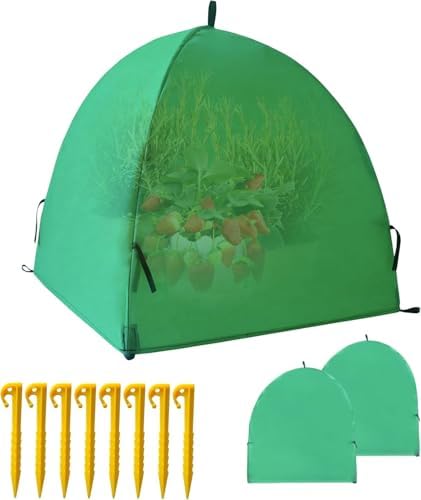 40″*40″*31″ Winter Plant Warm Covers - Raised Bed Cover, Garden Row Accelerator, Warm Tent Freeze Protection Humidity Domes for Germination, Seedling Propagation Protecting Plants from Animals 2 PCS