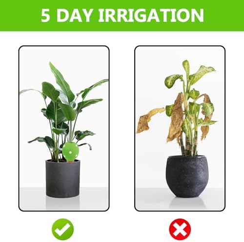 4 Pack Terracotta Watering Spikes, Vacation Self-Watering Planters Devices