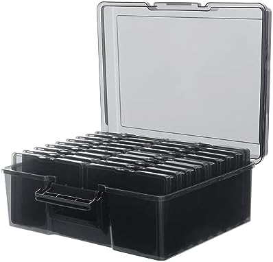Photo Storage Box 5" x 7", 18 Inner Extra Large Photo Organizer Container