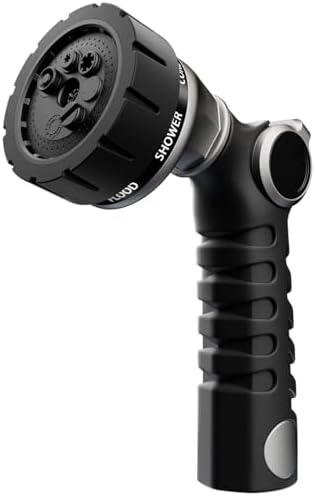 RESTMO Heavy Duty Hose Nozzle, Metal Garden Water Hose Sprayer