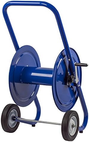 Coxreels 117-3-200-DM Hand Crank Dolly Hose Mount | Water Hose Cart with Wheels | Industrial Water Hose Reel Cart | Mobile Reel for Garden Hose | Fits 3/8'' x 200' Hose | 21” x 19” x 36.25”