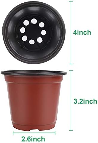 250Pcs 4 Inches Plant Pots Seed Starting Containers with 300 Labels