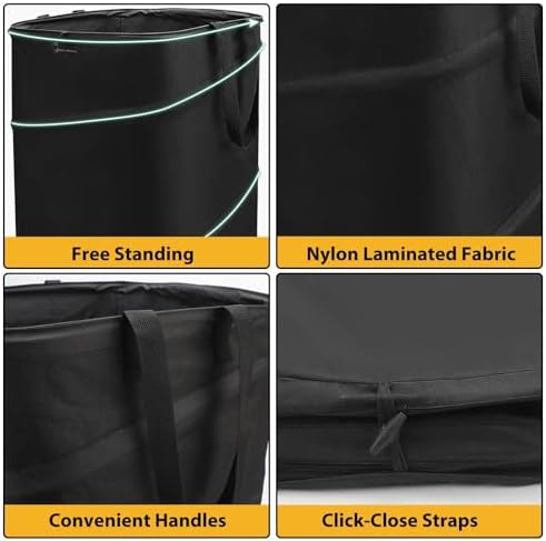 46 Gallon Square Collapsible Yard Waste Bin