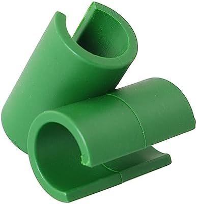 RLECS 50pcs Garden Cross Buckle Clip Cross Plastic Clips Plant Support Fixed Connector 11mm Gardening Pillars Fixed Clamp for Plant Stakes