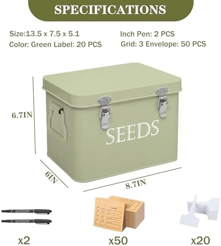 Ecopark Seed Storage Box, Professional All-in-one Kit