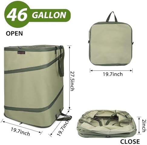 46 Gallon Square Collapsible Garden Bag