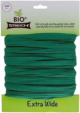 Bio-Stretch Soft Tree Ties & Garden Tape for Young Trees, 16M Green