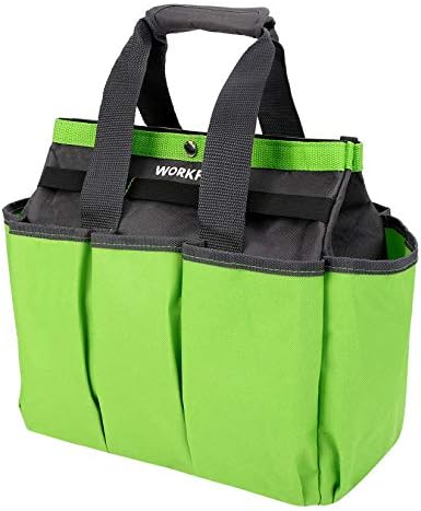 WORKPRO Garden Tool Bag, 8 Pockets Gardening Bag