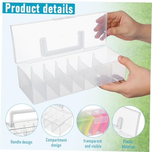 Seed Packet Storage Box Plastic Portable Divided Organizer