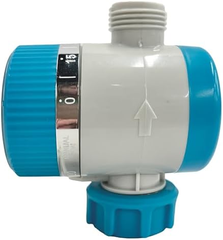 Gilmour Single Outlet Mechanical Water Timer for Garden Hose, Irrigation Timer for Sprinklers and Drip Lines, Blue