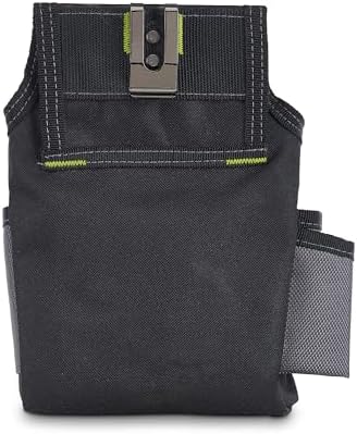 AWP Ballistic Nylon Mini Tool Pouch Multi-Pocket Organizer for Electricians, Professional Tool Box for Efficient Organization, Black/Gray | 1L-23021-2