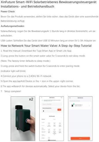 Solar WiFi Water Timer for Garden Hose, APP Smart Sprinkler Controller