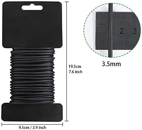 Tenn Well 2Pk 52ft 3.5mm Garden Wire Ties for Climbing Plants