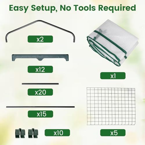 Giantex Mini Greenhouse Indoor Outdoor, 27" x 19" x 75" Portable Plant Grow House with 5 Tier Shelves, PE Cover, Roll-Up Zipper Door, Rustproof Elector-Coating Metal Frame for Patio Balcony Garden