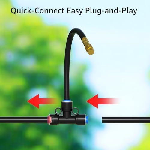 Drip Irrigation System with 360° Adjustable Copper Nozzles