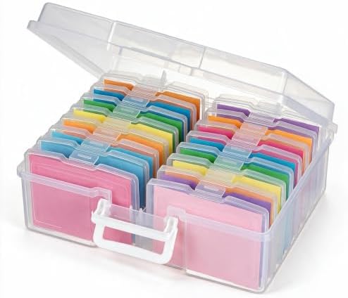 novelinks Photo Storage Boxes with Handle, Photo Organizers and Storage