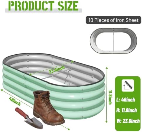 Raised Garden Bed Outdoor 4x2x1ft, 2 Pack