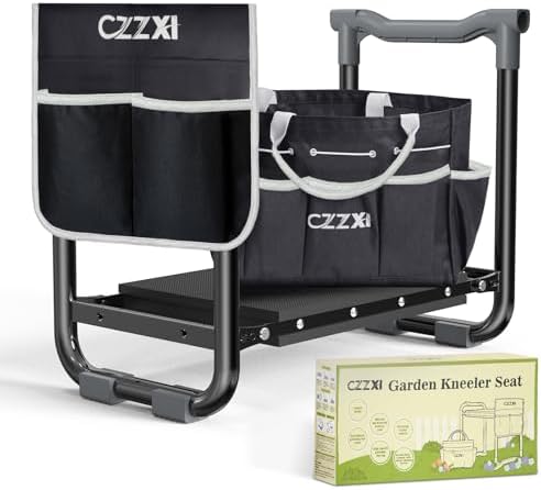 Garden Kneeler and Seat, Wider and Thicker Kneeling Pad