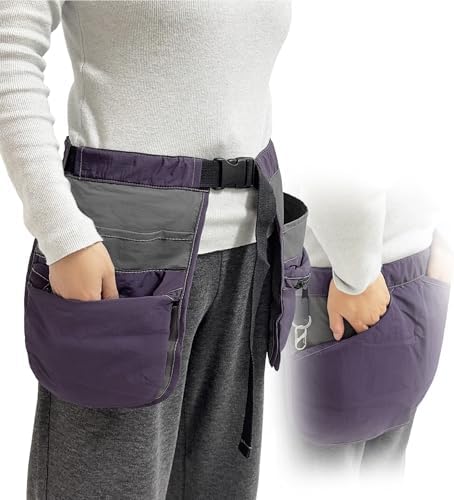 Waist Tool Apron Multi-Pocket Tools Belt with 2Pcs Hanging Buckles Heavy Duty Dog Training Aprons Multifunctional Waist Bag for Outdoor Activities