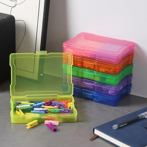 novelinks 10 Pack 4"x6" Color Photo Storage Boxes and Photo Box Organizers