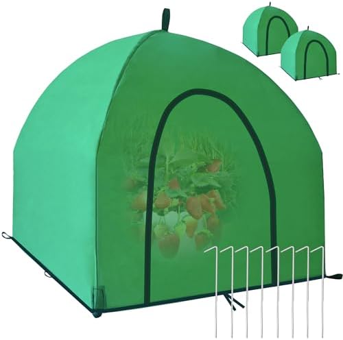 36″*36″*35.5″, Mini Greenhouse Winter Plant Warm Covers - Raised Bed Cover for Seed Starting, Warm Tent Freeze Protection Humidity Domes for Gardening & Winter Shelter and Protecting Plants 2pcs