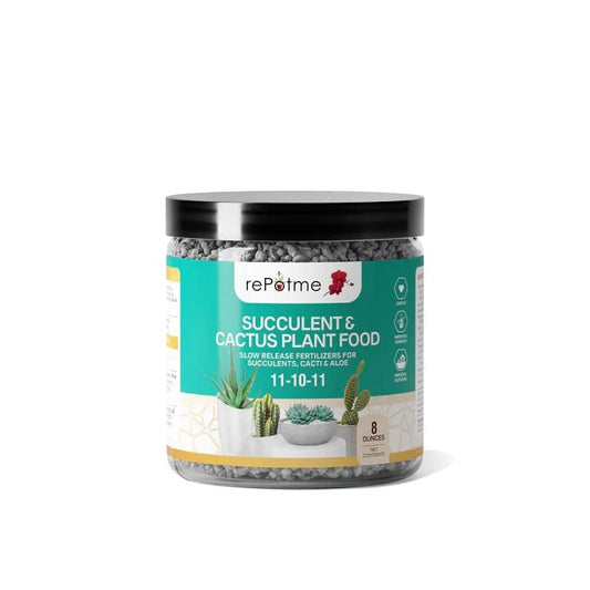 rePotme Slow Release Succulent & Cactus Food | Feed ME! Time Release Fertilizer (11-10-11) | Feed Your Plants Automatically, Apply Once Every 6 Months