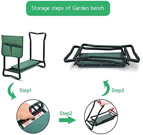 Garden Kneeler Seat, Portable Garden Folding Seat