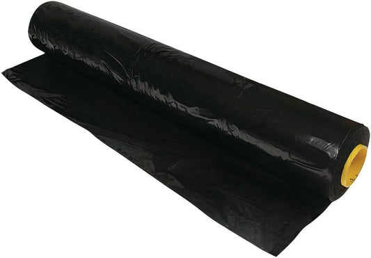 Farm Plastic Supply - Poly Mulch Black Plastic Sheeting - Poly Mulch, Mulch, Black Plastic Sheeting (4 mil - 4' x 200')
