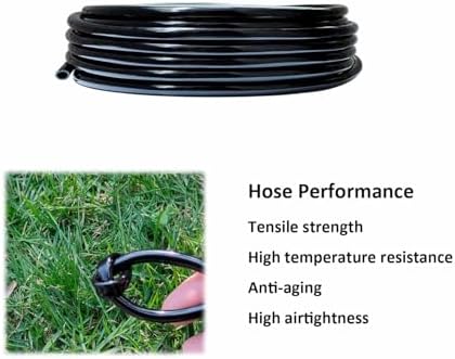 Drip Irrigation Kit 52ft 5/16“ID Inche Pipe Solutions for Large Gardens with Low Water Pressure Away from The Water Source