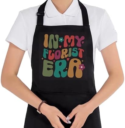 Plant Lover Gifts, Easily Distracted by Plants Gardening Apron for Women with Pockets, Plant Lady Mom Gifts