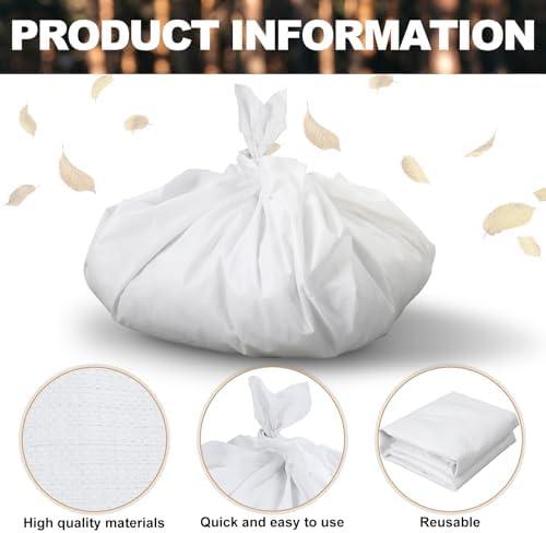 6 Pack Leaf Tarp 6.67 x 6.67 ft Plastic Poly Sheets for Landscape Garden Heavy Duty Landscaping and Garden Leaf Sheet Reusable Poly Sheets for Trimming Lawn Debris Landscape Pruning Yard Hauler