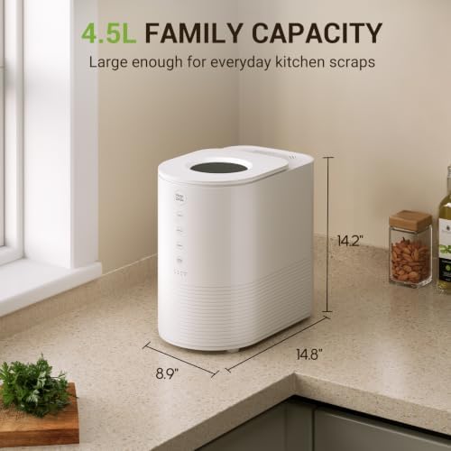 4.5L Electric Composter for Kitchen, Kitchen Compost Bin, Quiet