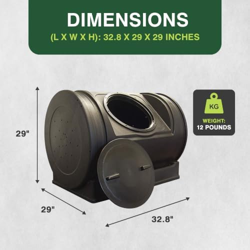Compost Wizard Jr. Tumbler, 7 Cubic Foot Capacity