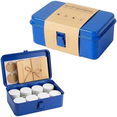 Steel Seed Kit, Tins & Pouches, Light & Moisture Guard, Long-Term Multi-Use