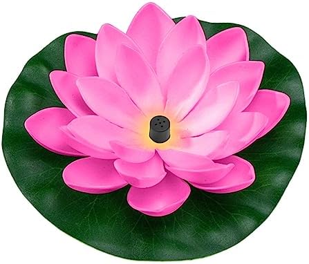 Solar Water Fountain, 1.2W Free Standing Floating Lotus Solar Powered Water Fountain with 6 Nozzles,Solar Water Pump for Fish Tank,Pool,Outdoor,Pond,Garden Decor