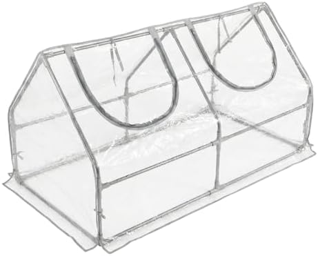 Portable Mini Greenhouse, 47"x24"x24" Greenhouses for Outdoors with PVC Cover and Dual Zipper Doors,Green House Cover for Raised Garden Bed,Garden Bed Cover for Plants Outdoor