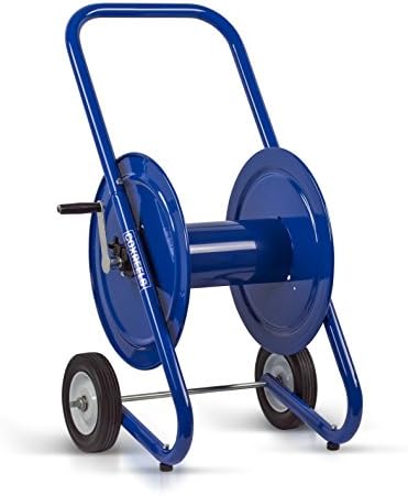 Coxreels 117-3-200-DM Hand Crank Dolly Hose Mount | Water Hose Cart with Wheels | Industrial Water Hose Reel Cart | Mobile Reel for Garden Hose | Fits 3/8'' x 200' Hose | 21” x 19” x 36.25”